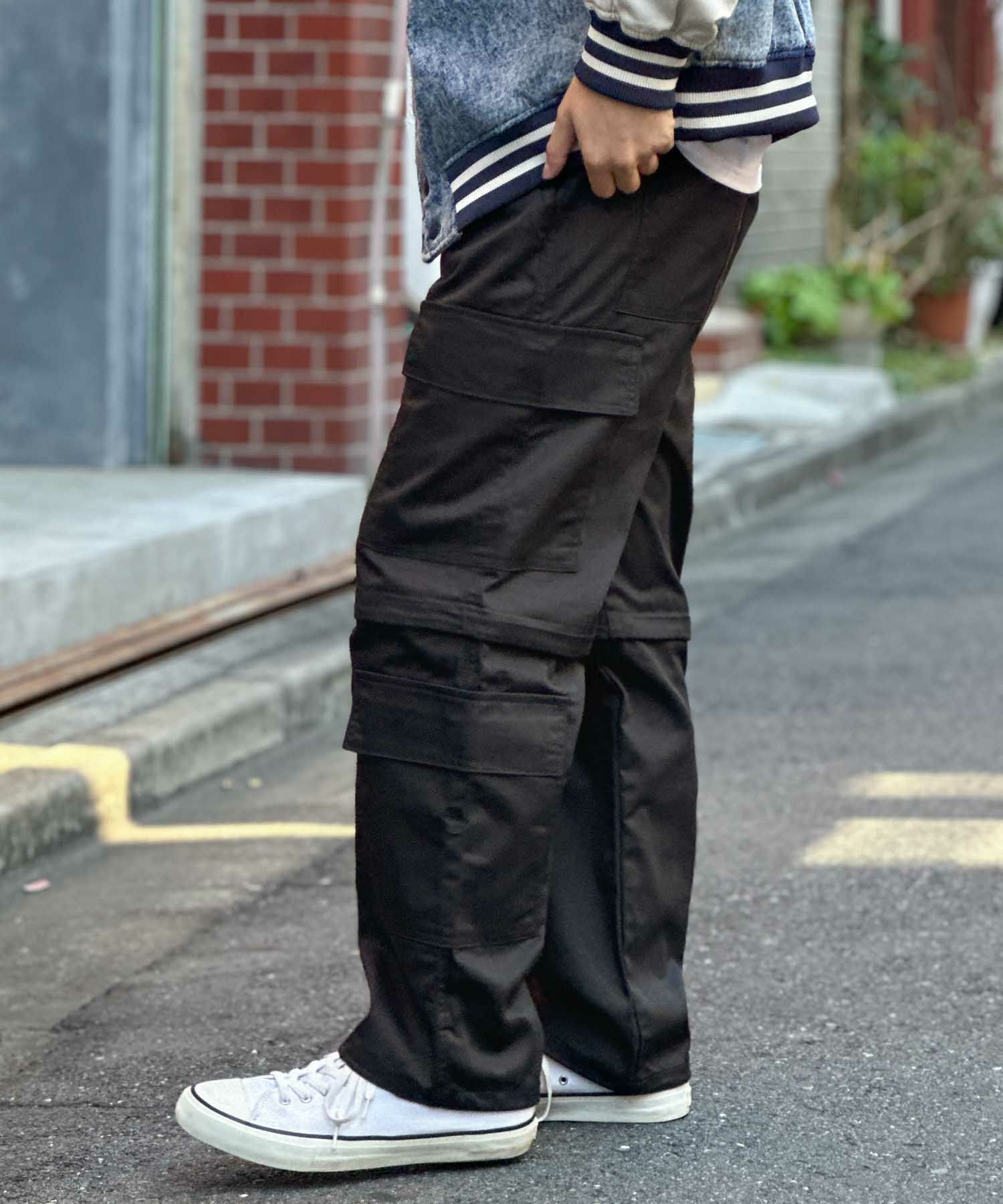 [値下げ]NOBLE PRODUCT 8ポケット2WAYカーゴパンツ メンズ