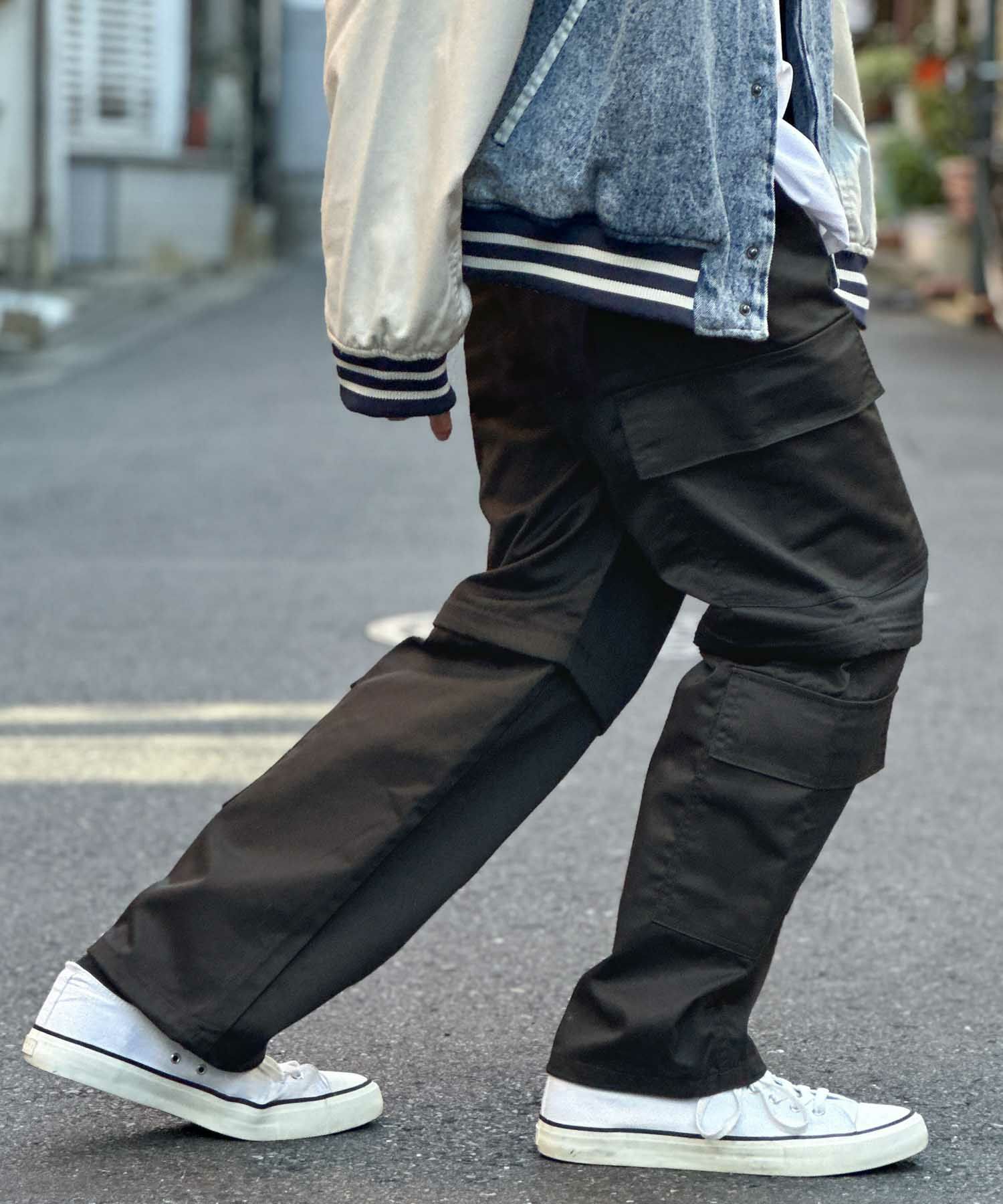 [値下げ]NOBLE PRODUCT 8ポケット2WAYカーゴパンツ メンズ