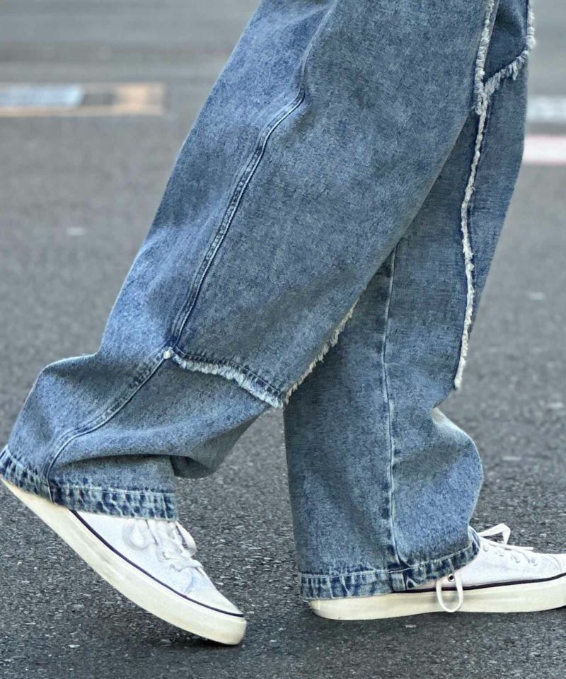 NOBLE PRODUCT  ダブルニーデニムパンツ メンズ商品画像-8