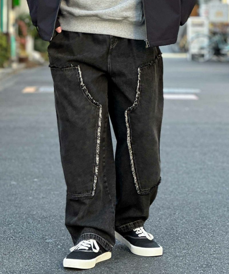 NOBLE PRODUCT  ダブルニーデニムパンツ メンズ商品画像-11