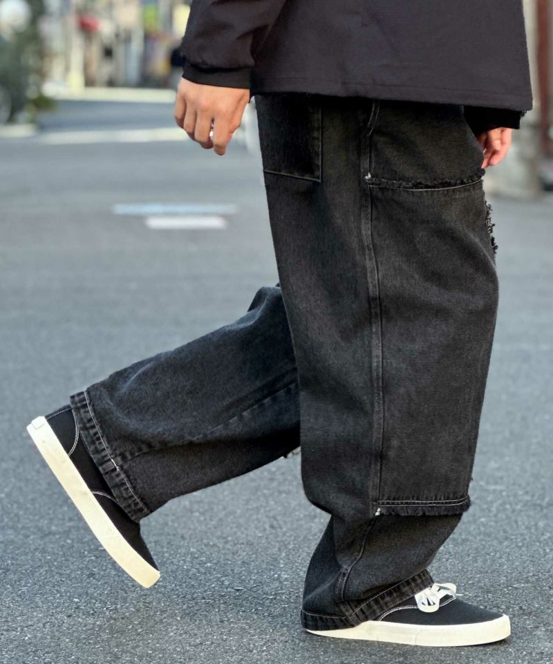 NOBLE PRODUCT  ダブルニーデニムパンツ メンズ商品画像-13