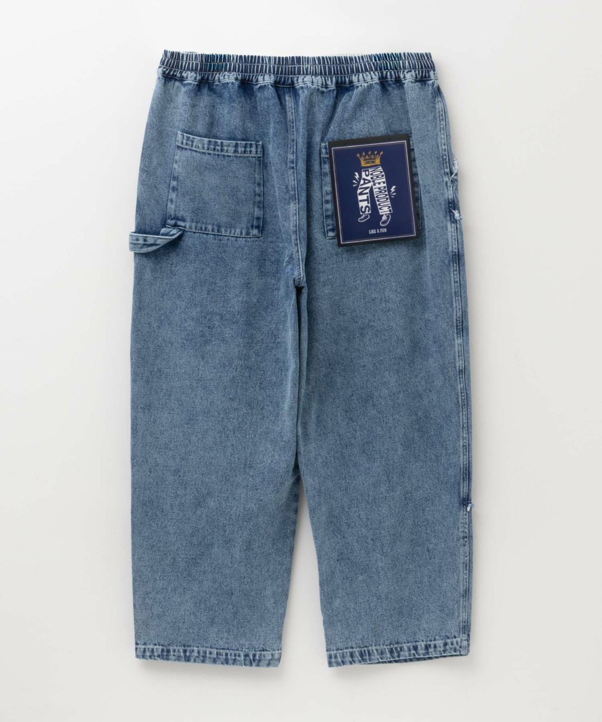  [値下げ]NOBLE PRODUCT ダブルニーデニムパンツ メンズ