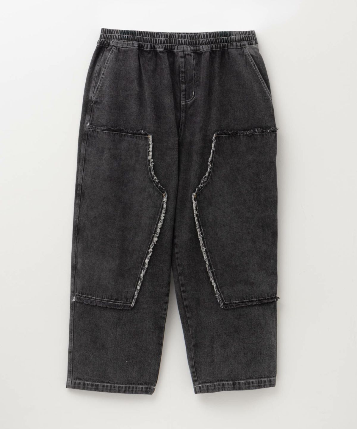  [値下げ]NOBLE PRODUCT ダブルニーデニムパンツ メンズ