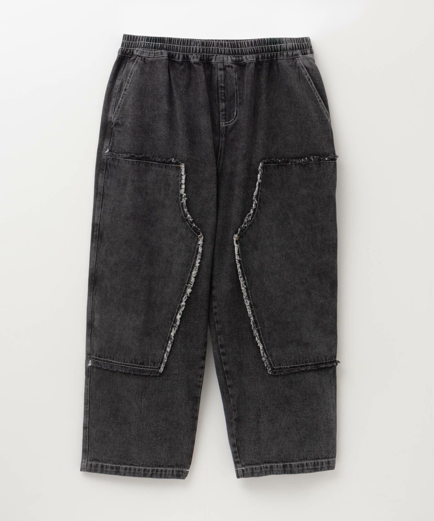  [値下げ]NOBLE PRODUCT ダブルニーデニムパンツ メンズ