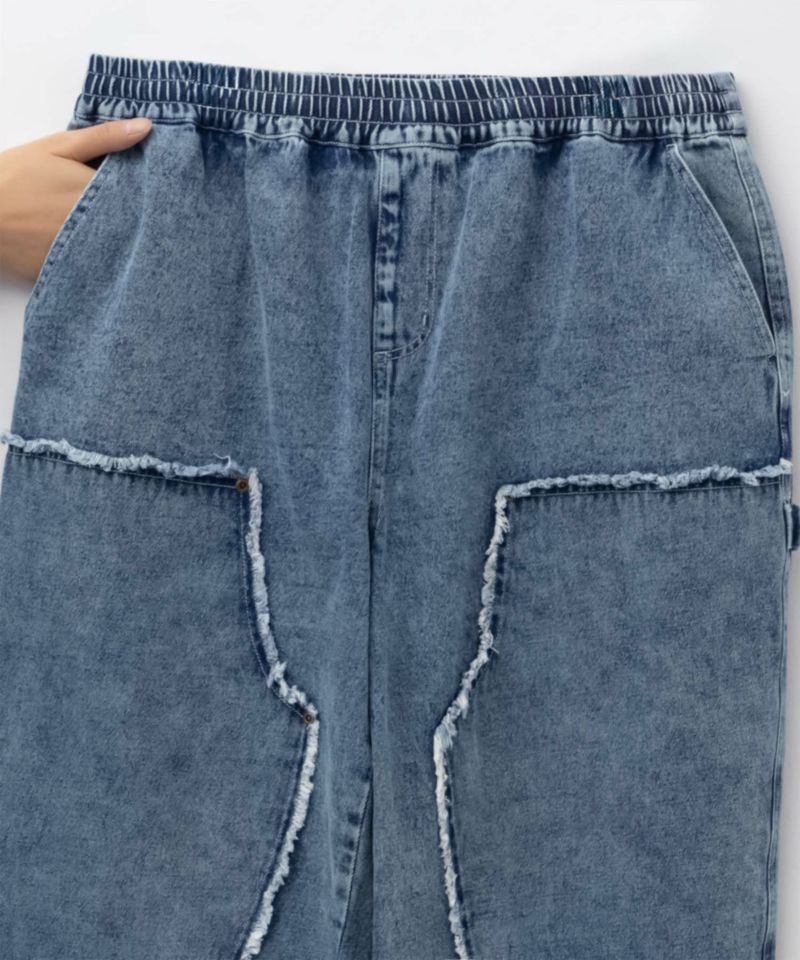 [期間限定価格]NOBLE PRODUCT  ダブルニーデニムパンツ メンズ商品画像-21