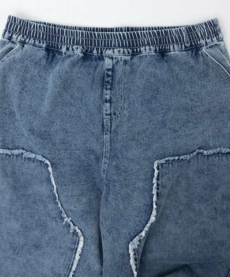 [期間限定価格]NOBLE PRODUCT  ダブルニーデニムパンツ メンズ商品画像-23