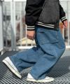 VISION STREET WEAR カラーデニムカーゴパンツ メンズ