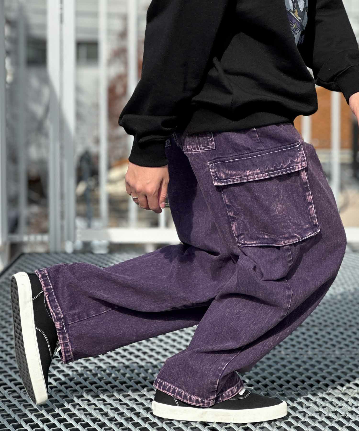 VISION STREET WEAR  カラーデニムカーゴパンツ メンズ商品サムネイル-5