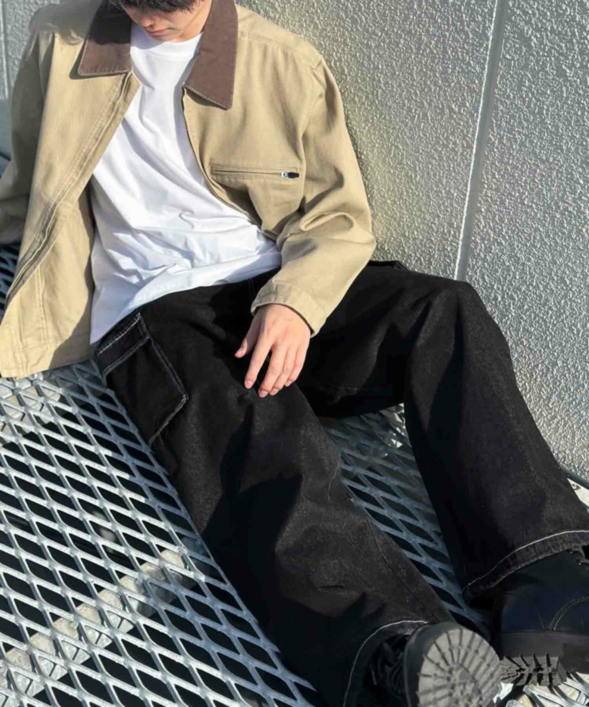 VISION STREET WEAR カラーデニムカーゴパンツ メンズ