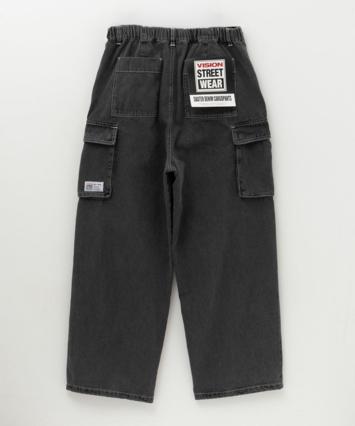 VISION STREET WEAR カラーデニムカーゴパンツ メンズ