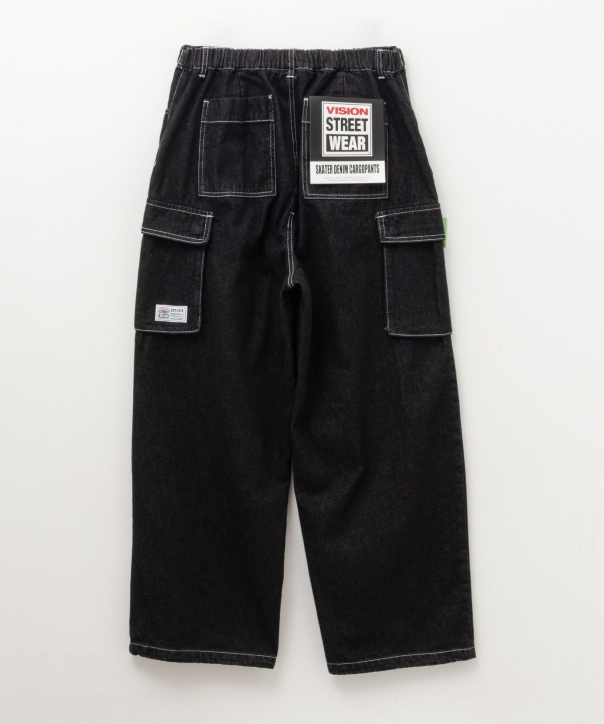 VISION STREET WEAR カラーデニムカーゴパンツ メンズ