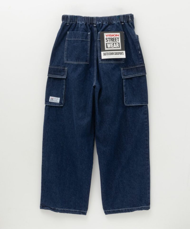 VISION STREET WEAR カラーデニムカーゴパンツ メンズ