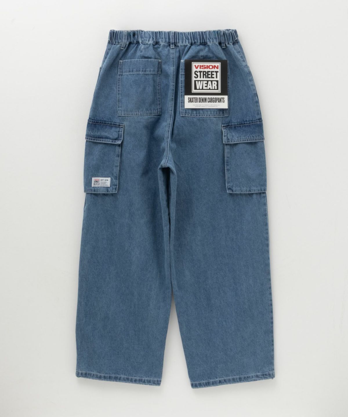 VISION STREET WEAR カラーデニムカーゴパンツ メンズ
