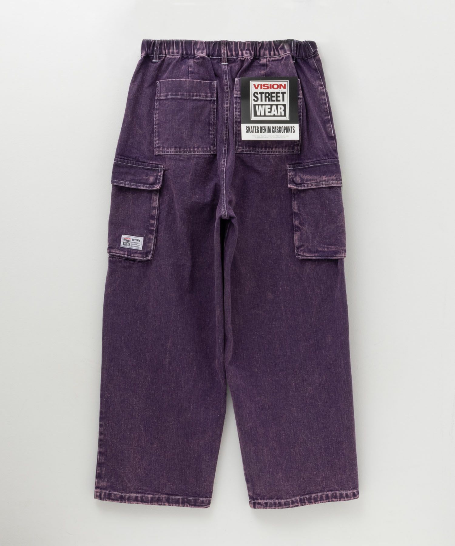 VISION STREET WEAR カラーデニムカーゴパンツ メンズ