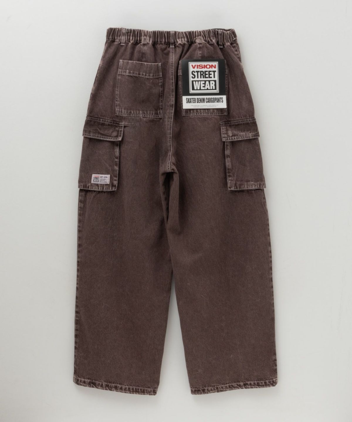 VISION STREET WEAR カラーデニムカーゴパンツ メンズ