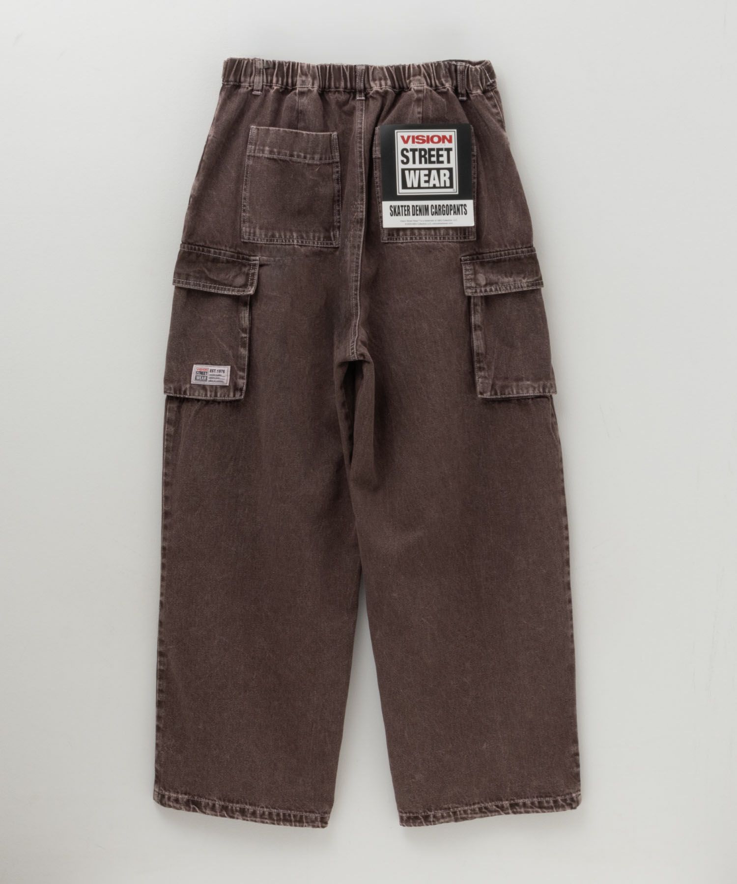 VISION STREET WEAR カラーデニムカーゴパンツ メンズ