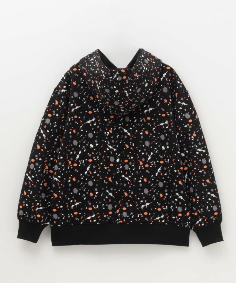 RICH MIX  ポンチ素材 飛ばしプリントパーカー キッズ商品画像-2