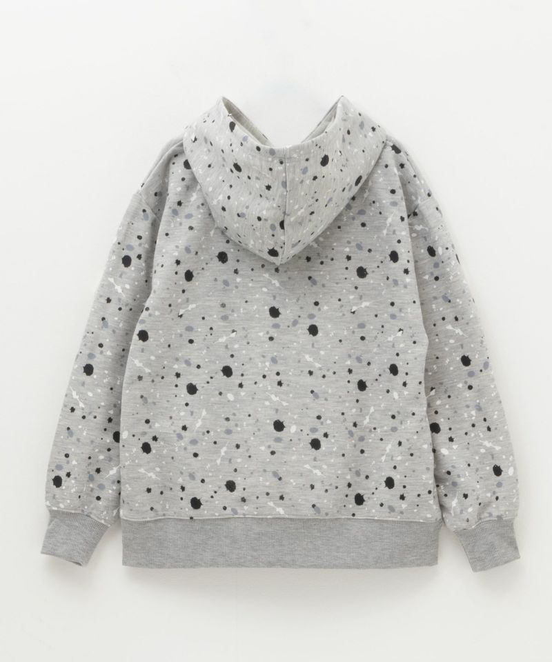 RICH MIX  ポンチ素材 飛ばしプリントパーカー キッズ商品画像-4