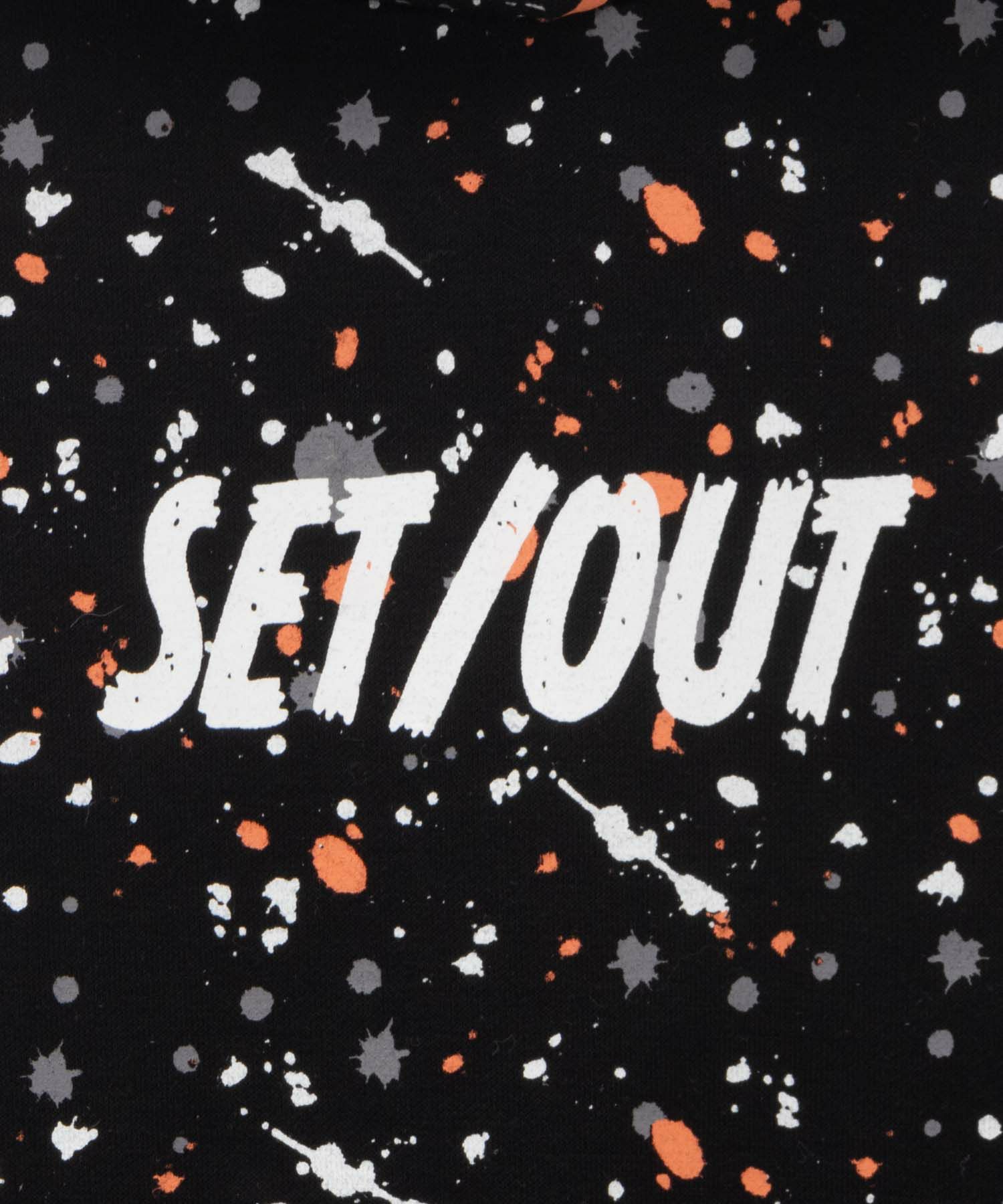 RICH MIX  ポンチ素材 飛ばしプリントパーカー キッズ商品サムネイル-5