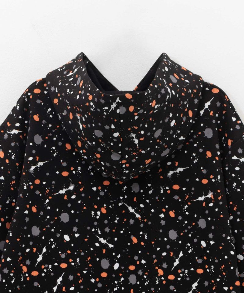 RICH MIX  ポンチ素材 飛ばしプリントパーカー キッズ商品画像-7