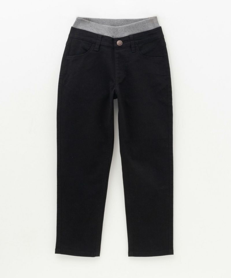 NAVY のびるモン ストレッチツイルストレートパンツ ウエストリブパンツ キッズ商品画像-2