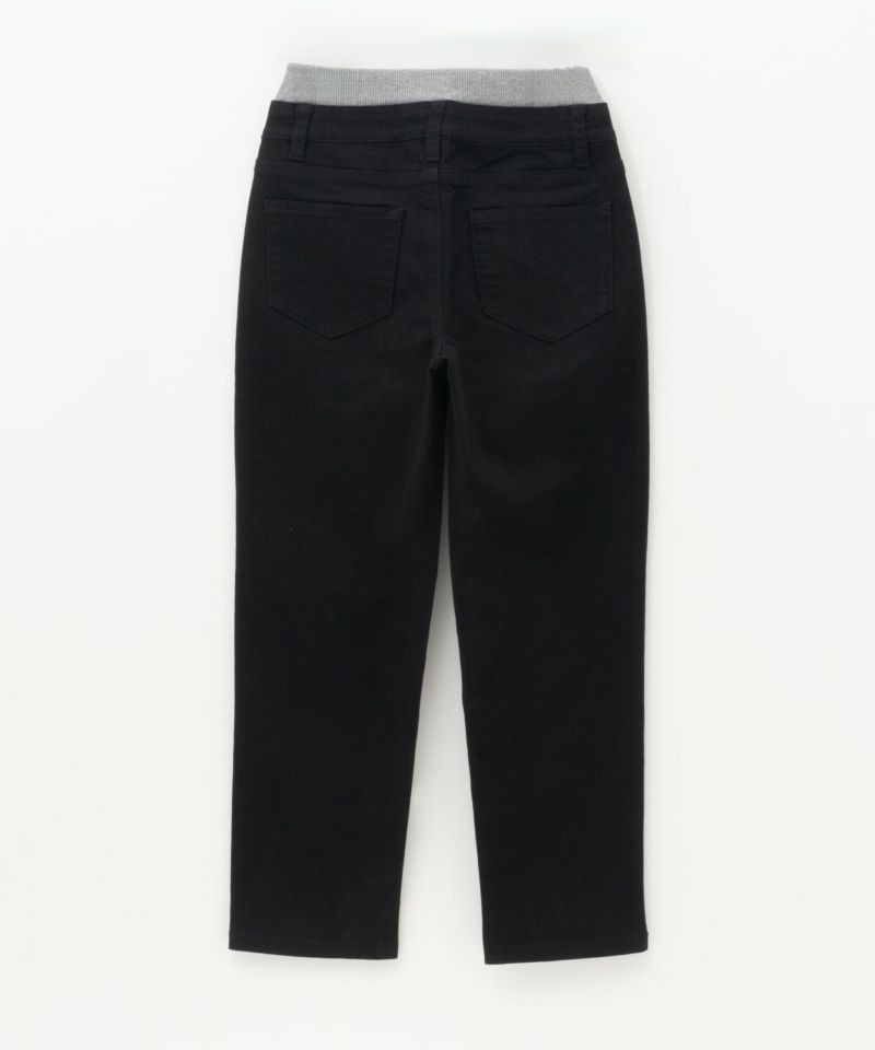 NAVY のびるモン ストレッチツイルストレートパンツ ウエスト