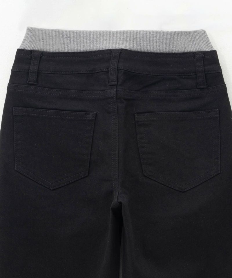 NAVY のびるモン ストレッチツイルストレートパンツ ウエストリブパンツ キッズ商品画像-7