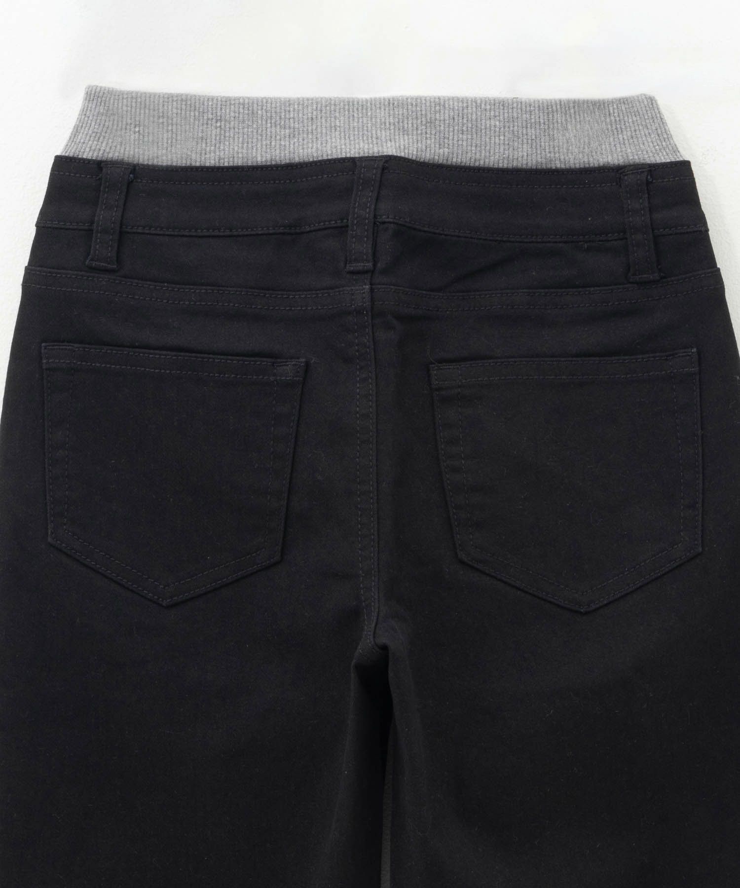 NAVY のびるモン ストレッチツイルストレートパンツ ウエストリブパンツ キッズ商品サムネイル-7