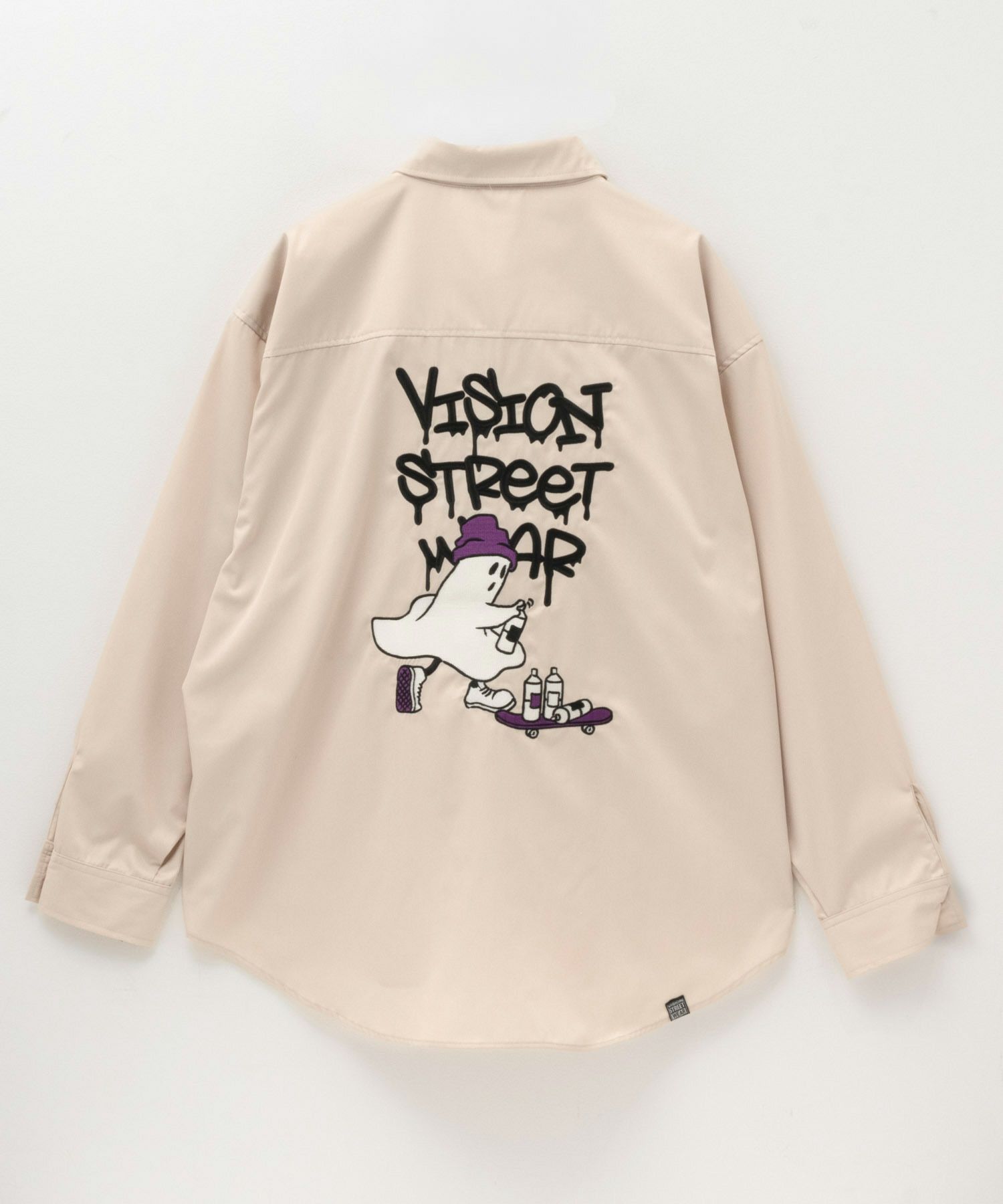 VISION STREET WEAR ゴースト刺繍シャツ メンズ