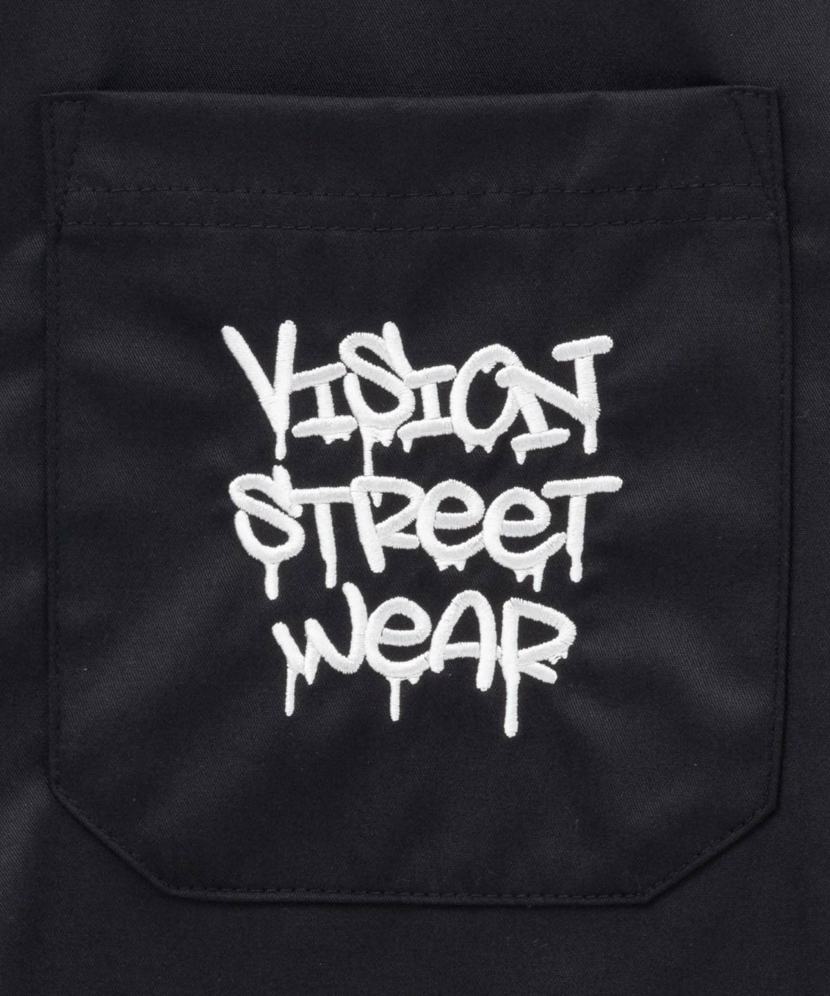 VISION STREET WEAR ゴースト刺繍シャツ メンズ