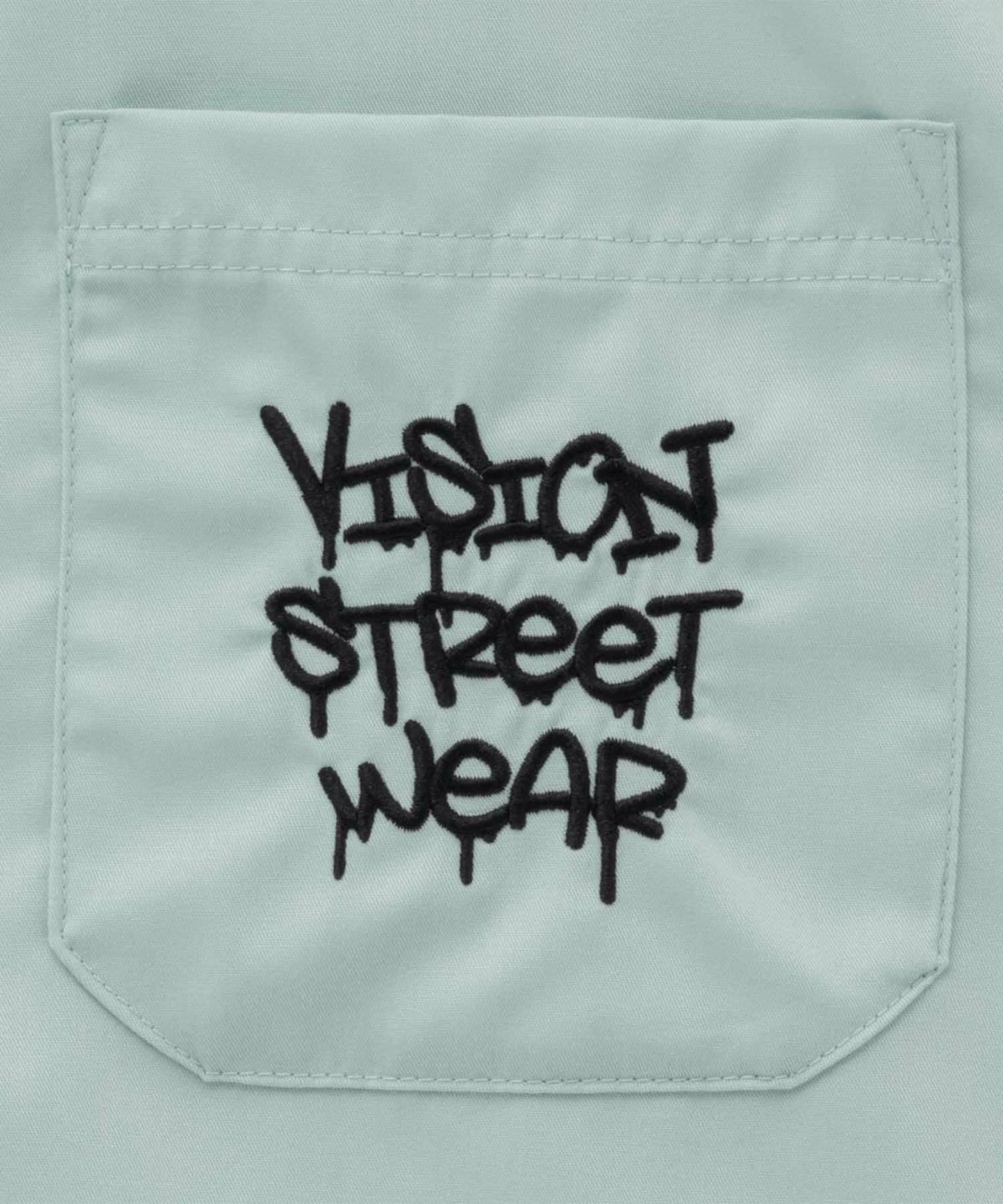VISION STREET WEAR ゴースト刺繍シャツ メンズ