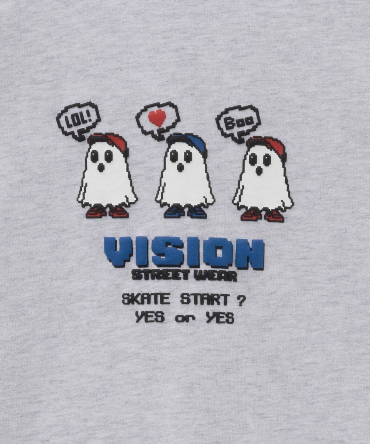 VISION STREET WEAR ピクセルゴースト長袖Tシャツ メンズ