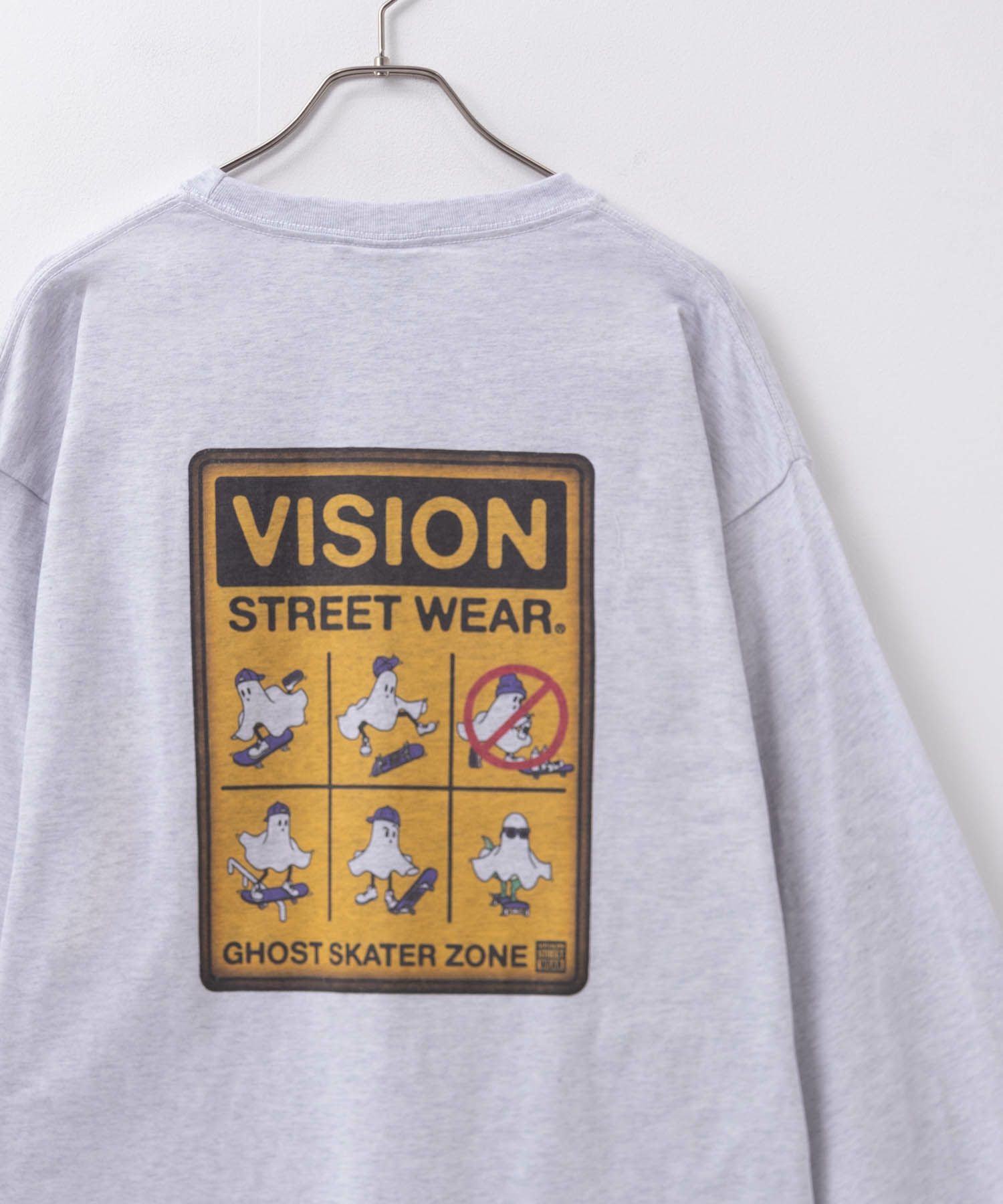 VISION STREET WEAR  ゴーストサインボード長袖Tシャツ メンズ商品サムネイル-3