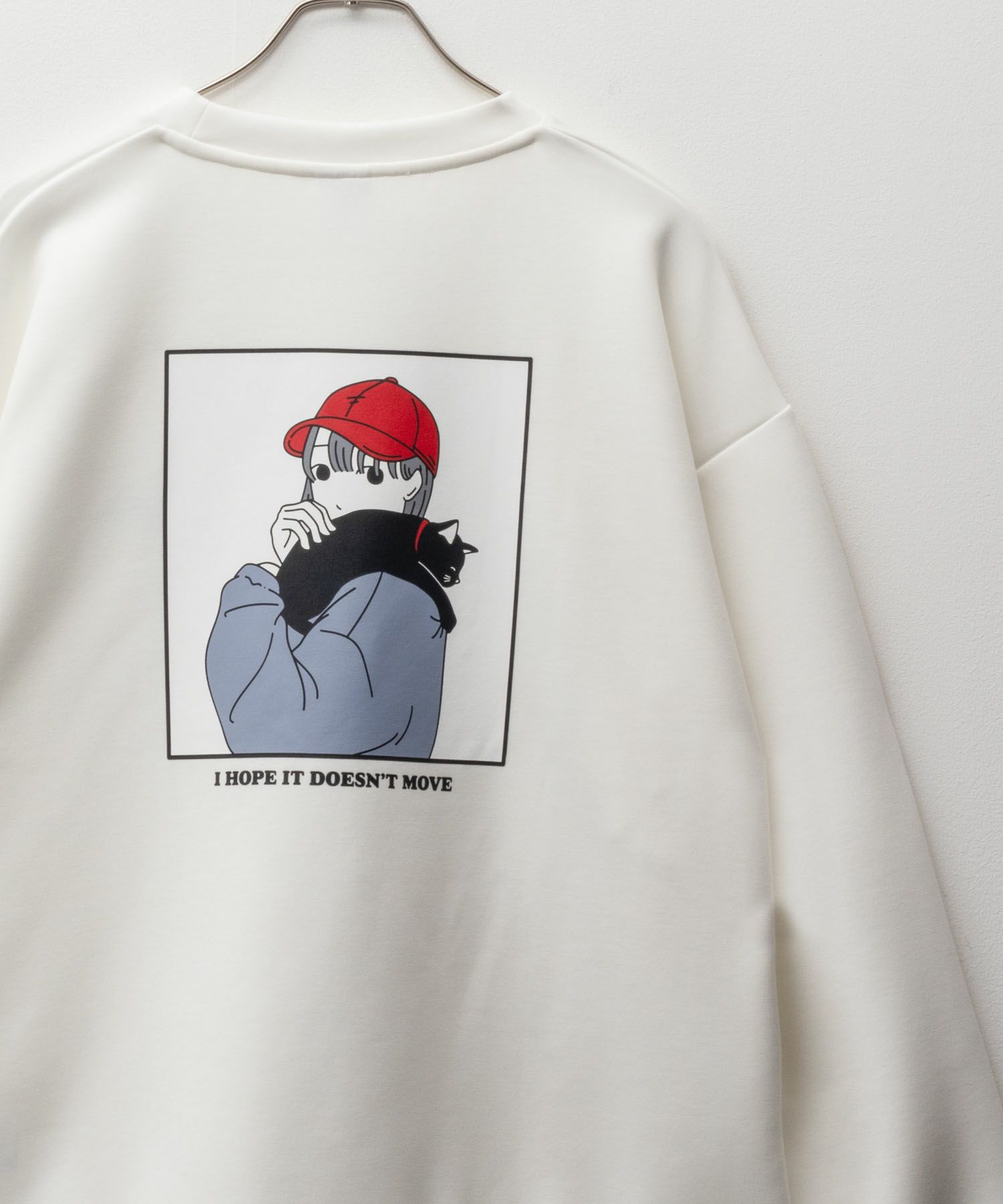 RED CAP GIRL  ポンチ素材 バックプリントクルーネック メンズ商品画像-2