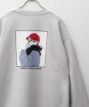 RED CAP GIRL ポンチ素材 バックプリントクルーネック メンズ