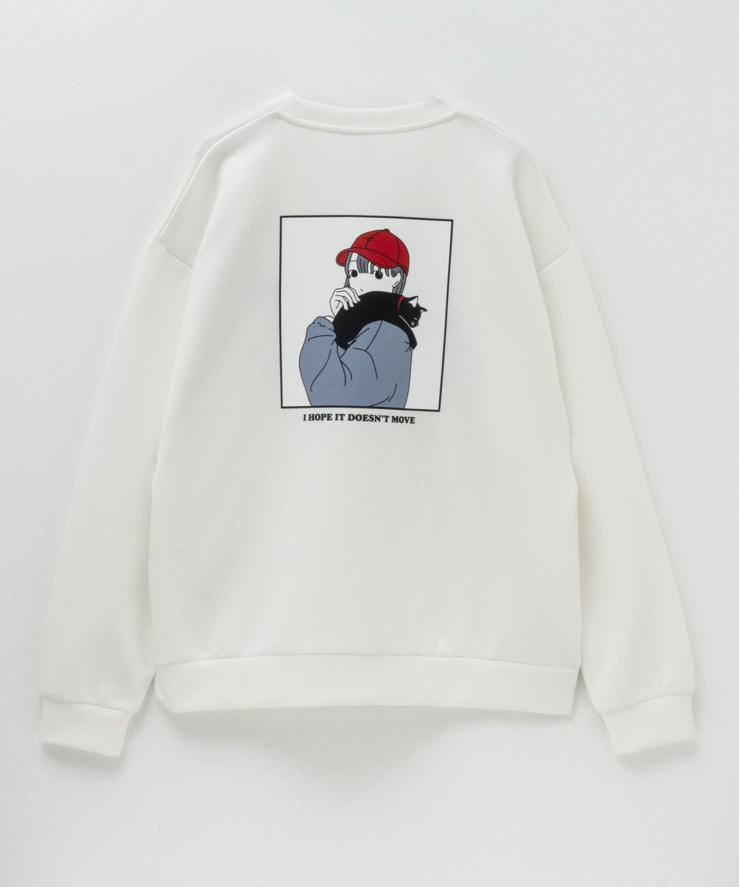 RED CAP GIRL  ポンチ素材 バックプリントクルーネック メンズ商品画像-8