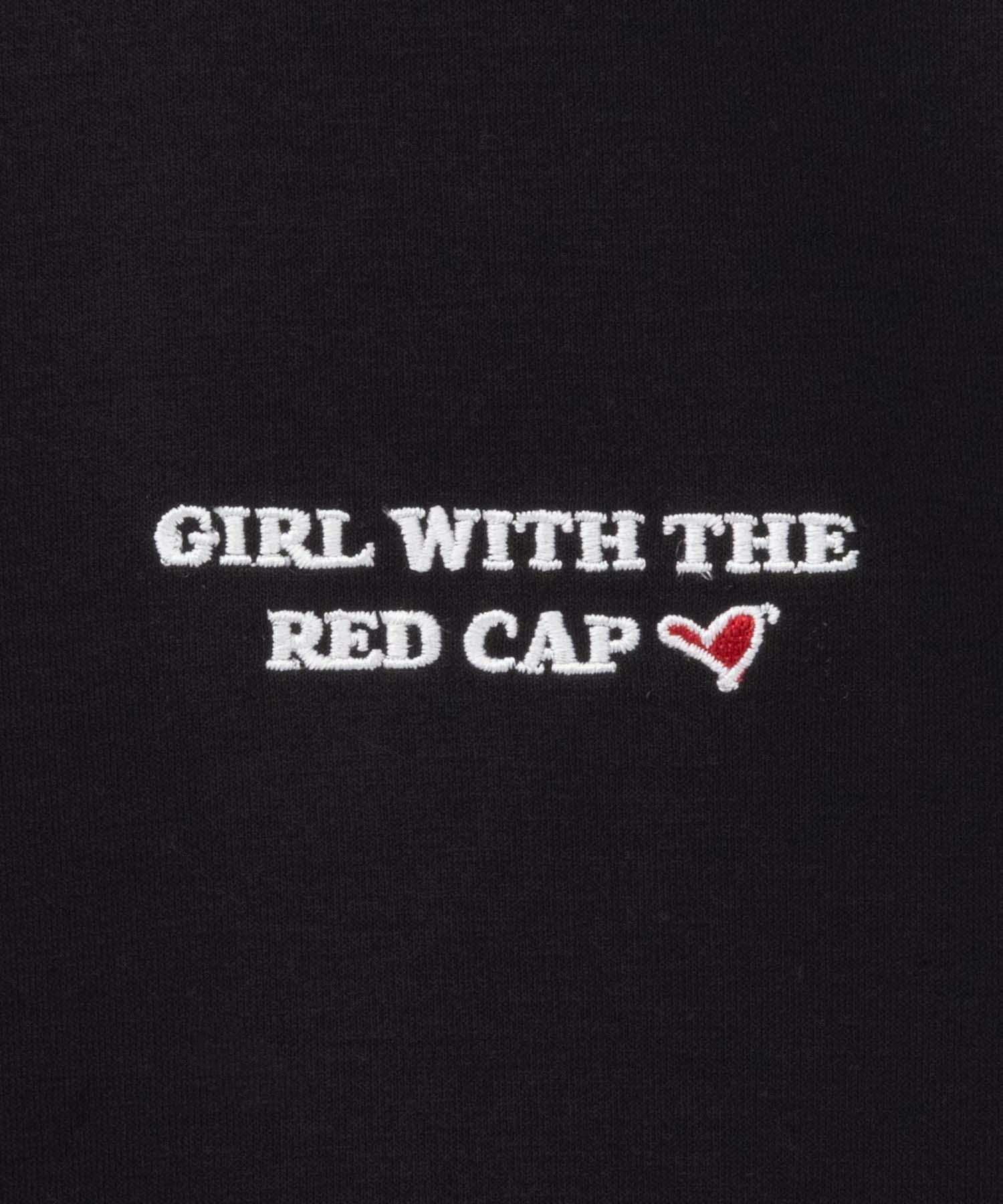 RED CAP GIRL ポンチ素材 バックプリントクルーネック メンズ
