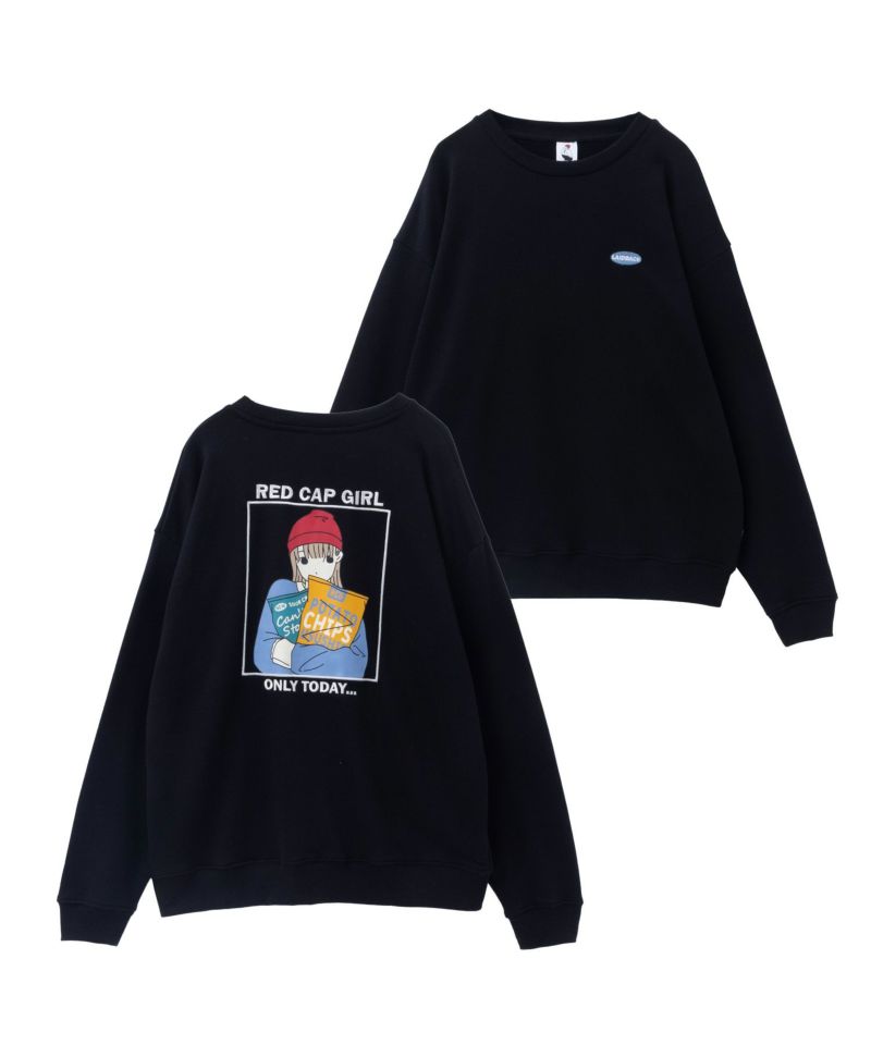 RED CAP GIRL  裏毛クルーネックスウェット メンズ商品画像-1