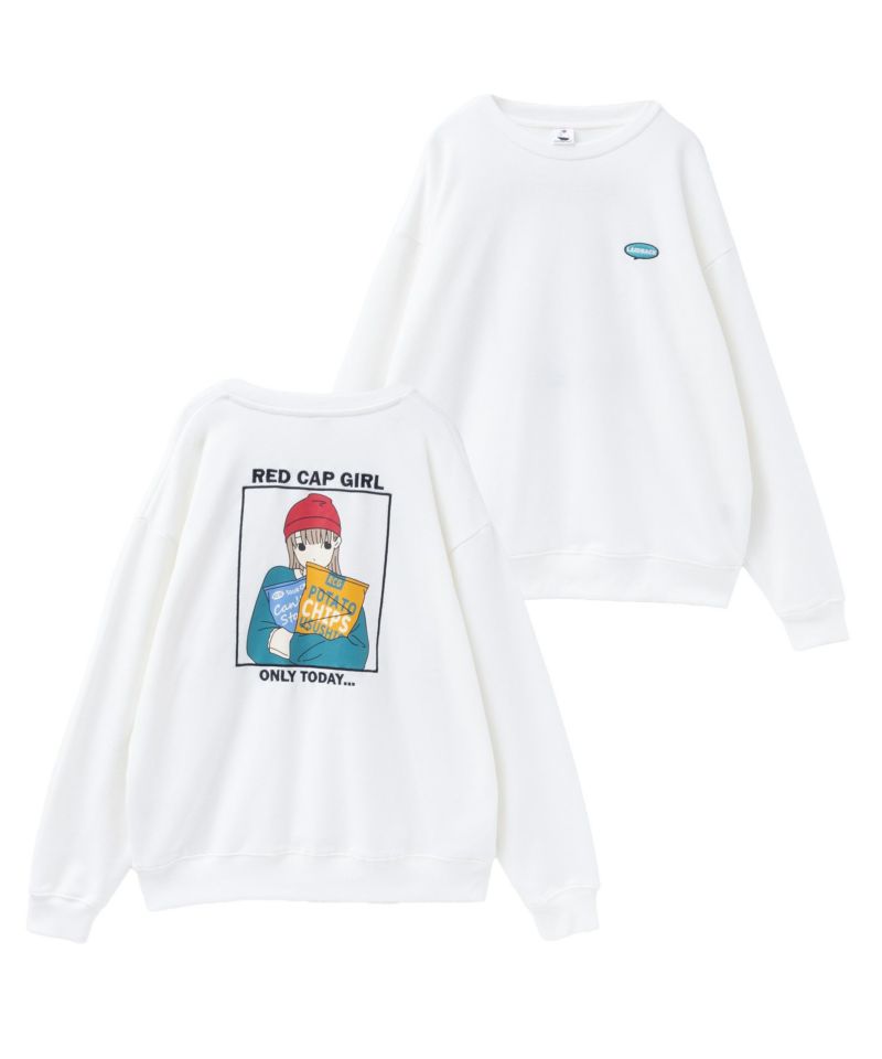 RED CAP GIRL  裏毛クルーネックスウェット メンズ商品画像-2