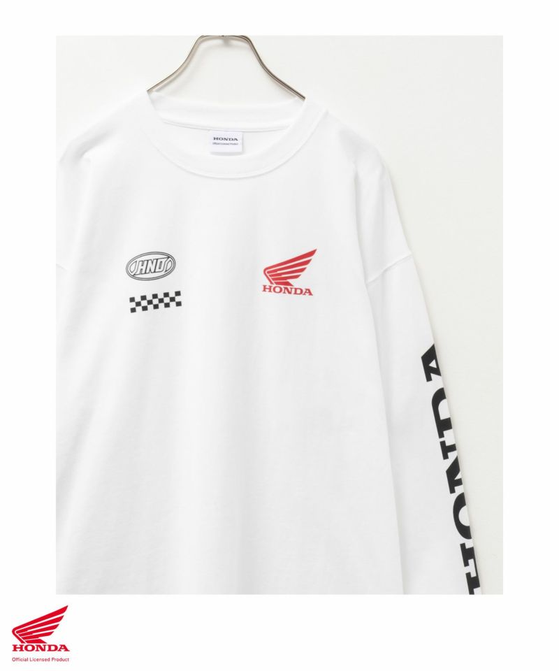 Honda 袖ロゴ長袖Tシャツ メンズ商品画像-2