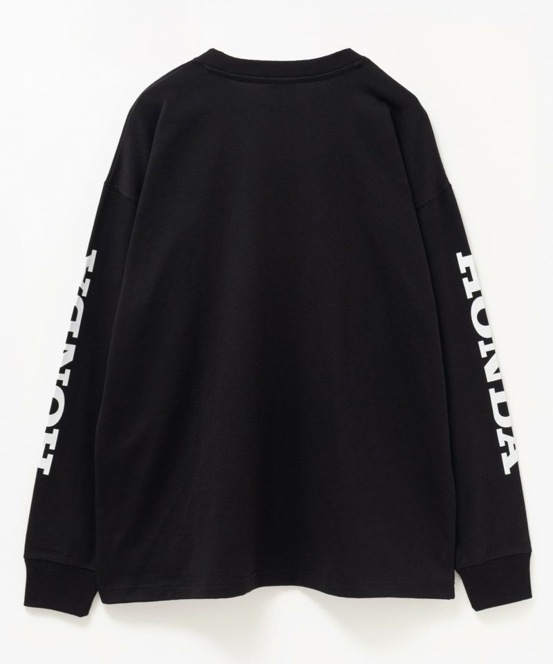 Honda 袖ロゴ長袖Tシャツ メンズ