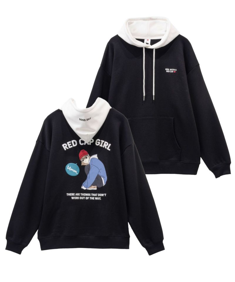 RED CAP GIRL 裏毛フーディー メンズ商品画像-1