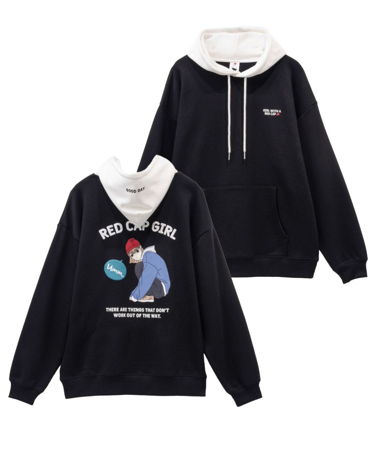RED CAP GIRL 裏毛フーディー メンズ