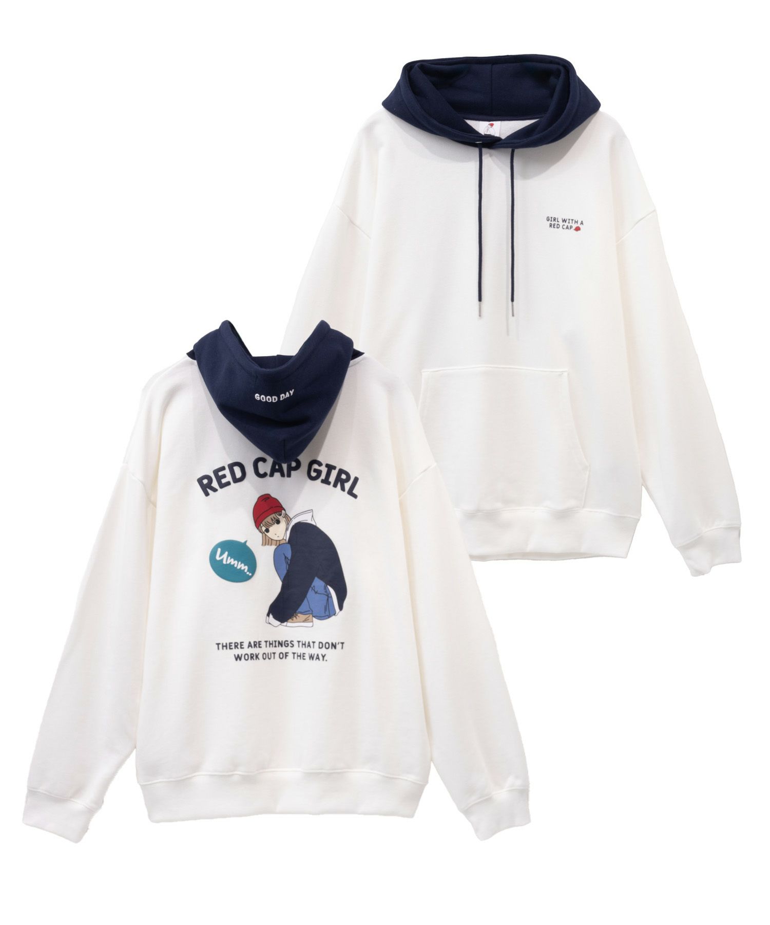 RED CAP GIRL 裏毛フーディー メンズ商品サムネイル-2