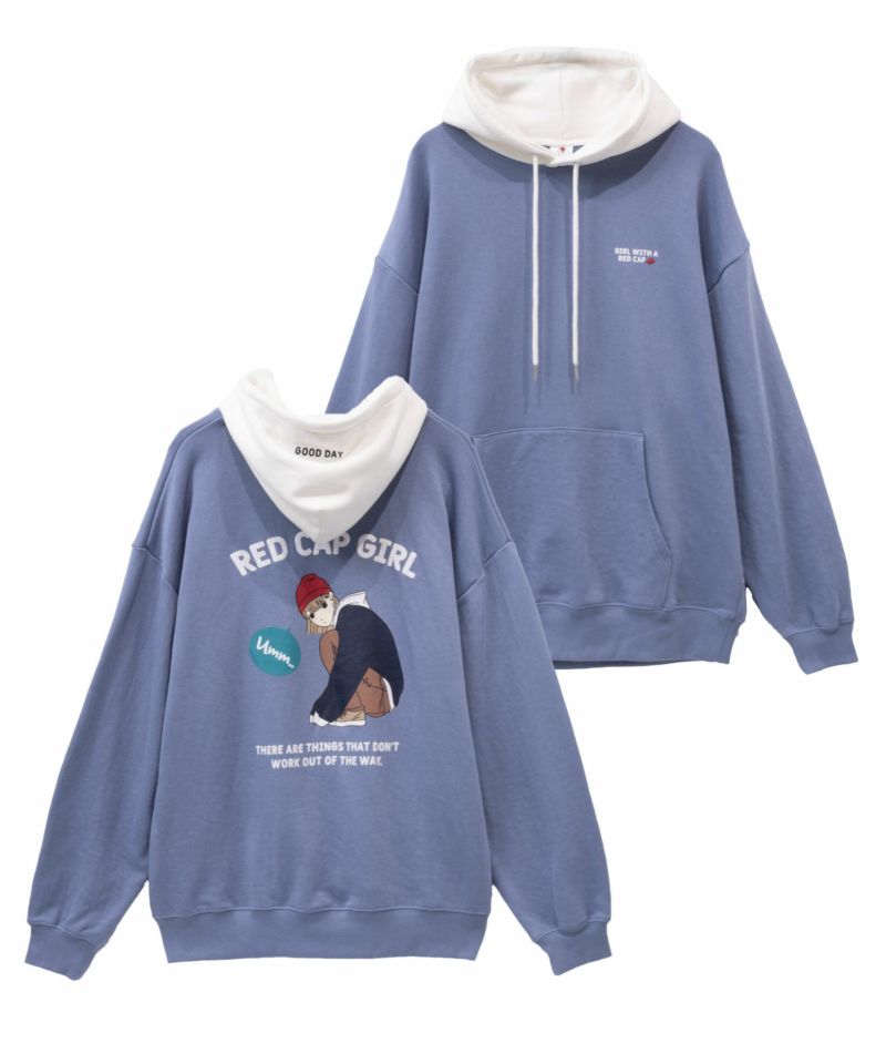 RED CAP GIRL  裏毛フーディー メンズ商品画像-4