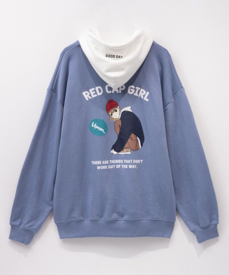 RED CAP GIRL 裏毛フーディー メンズ商品画像-12