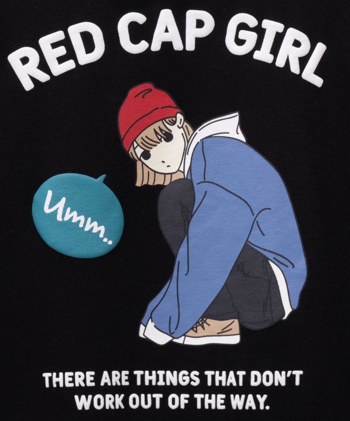 RED CAP GIRL 裏毛フーディー メンズ