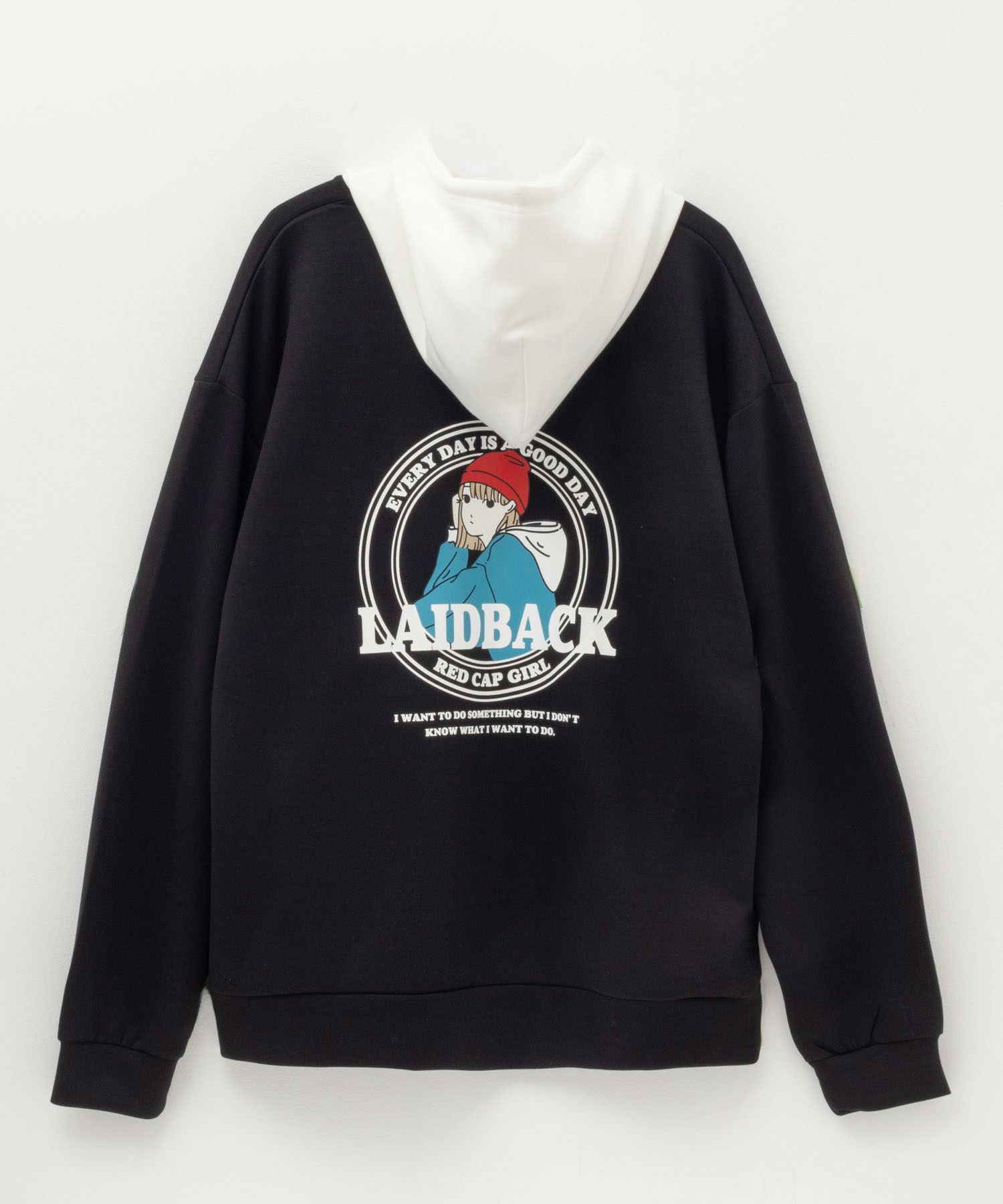 RED CAP GIRL  ポンチ素材 バックプリントフーディー メンズ商品サムネイル-10