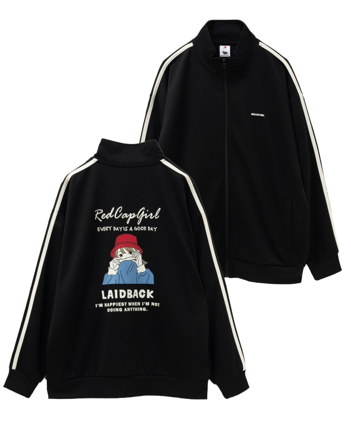 RED CAP GIRL バックプリントジャージトラックジャケット メンズ