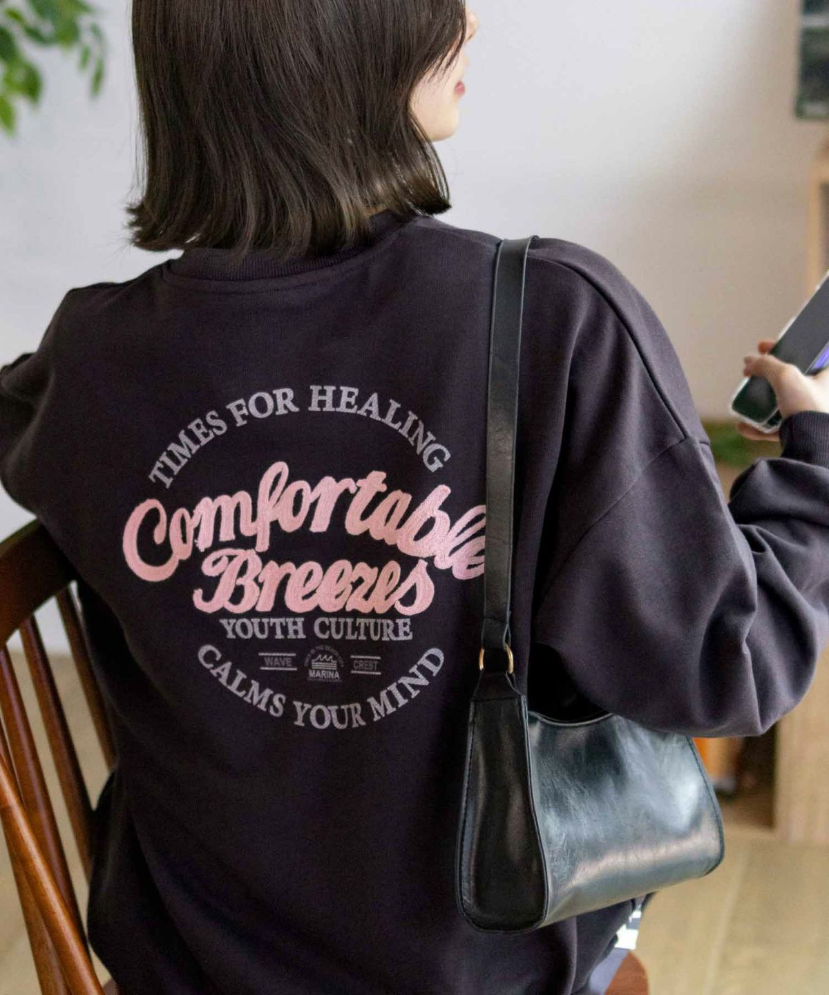 UNDERWRAPS 刺繍BIGトレーナー レディース